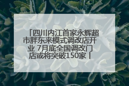四川内江首家永辉超市胖东来模式调改店开业 7月底全国调改门店或将突破150家丨新经济观察