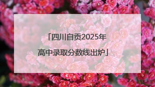 四川自贡2025年高中录取分数线出炉