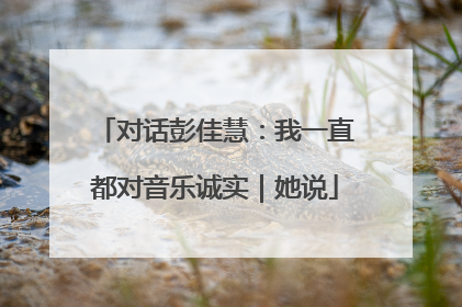 对话彭佳慧：我一直都对音乐诚实｜她说