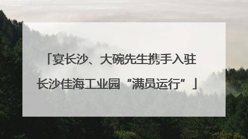 宴长沙、大碗先生携手入驻 长沙佳海工业园“满员运行”