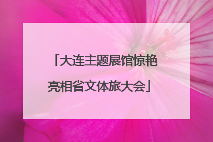 大连主题展馆惊艳亮相省文体旅大会