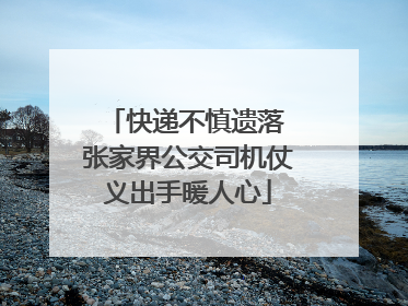 快递不慎遗落 张家界公交司机仗义出手暖人心