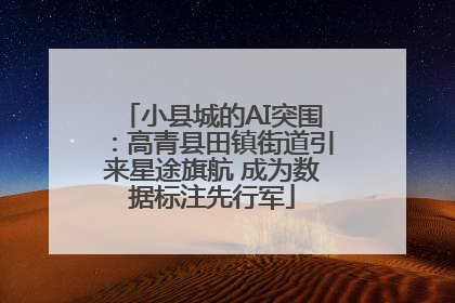 小县城的AI突围：高青县田镇街道引来星途旗航 成为数据标注先行军