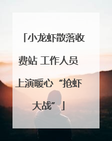 小龙虾散落收费站 工作人员上演暖心“抢虾大战”