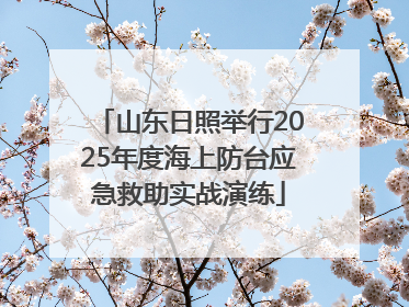 山东日照举行2025年度海上防台应急救助实战演练