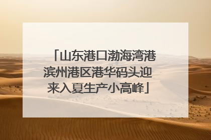 山东港口渤海湾港滨州港区港华码头迎来入夏生产小高峰