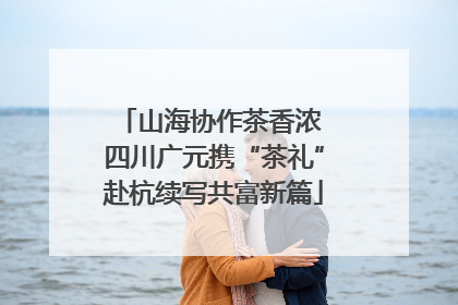 山海协作茶香浓 四川广元携“茶礼”赴杭续写共富新篇