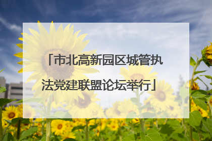 市北高新园区城管执法党建联盟论坛举行