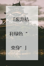 废弃秸秆绿色“变身”