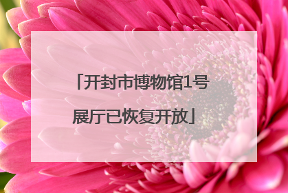 开封市博物馆1号展厅已恢复开放