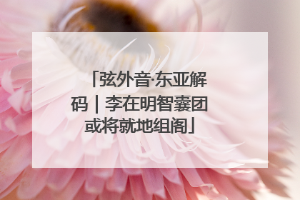 弦外音·东亚解码｜李在明智囊团或将就地组阁