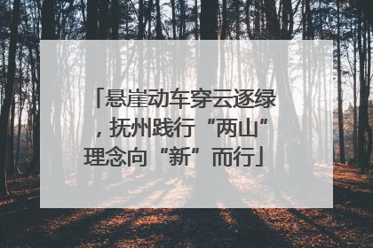 悬崖动车穿云逐绿，抚州践行“两山”理念向“新”而行