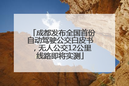 成都发布全国首份自动驾驶公交白皮书，无人公交12公里线路即将实测