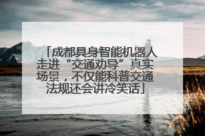 成都具身智能机器人走进“交通劝导”真实场景，不仅能科普交通法规还会讲冷笑话