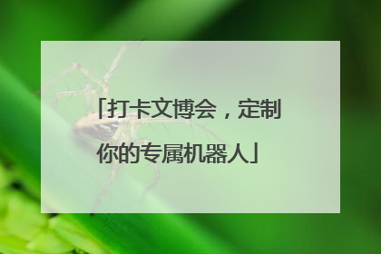打卡文博会，定制你的专属机器人