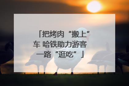 把烤肉“搬上”车 哈铁助力游客一路“逛吃”