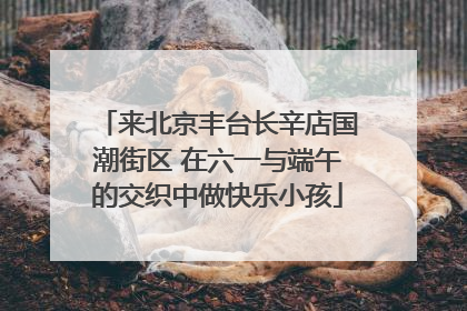来北京丰台长辛店国潮街区 在六一与端午的交织中做快乐小孩