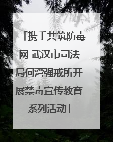携手共筑防毒网 武汉市司法局何湾强戒所开展禁毒宣传教育系列活动