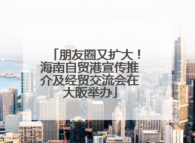 朋友圈又扩大！海南自贸港宣传推介及经贸交流会在大阪举办