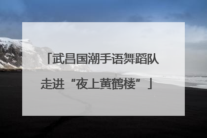 武昌国潮手语舞蹈队走进“夜上黄鹤楼”