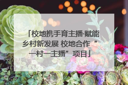 校地携手育主播·赋能乡村新发展 校地合作“一村一主播”项目