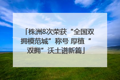 株洲8次荣获“全国双拥模范城”称号 厚植“双拥”沃土谱新篇