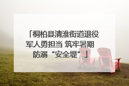桐柏县清淮街道退役军人勇担当 筑牢暑期防溺“安全堤”