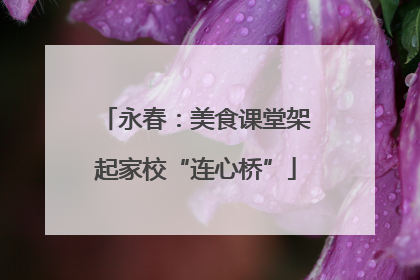永春：美食课堂架起家校“连心桥”