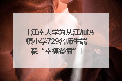 江南大学为从江加鸠镇小学729名师生端稳“幸福餐盘”