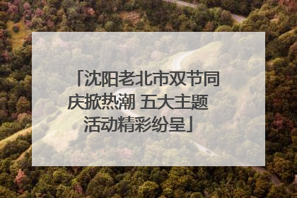 沈阳老北市双节同庆掀热潮 五大主题活动精彩纷呈
