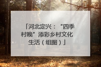 河北定兴：“四季村晚”添彩乡村文化生活（组图）