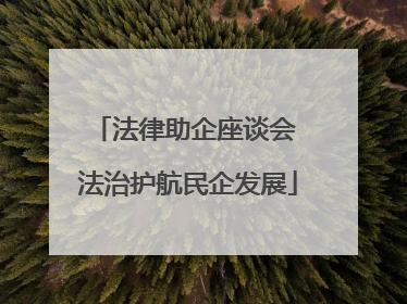 法律助企座谈会 法治护航民企发展