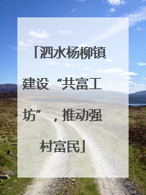 泗水杨柳镇建设“共富工坊”，推动强村富民