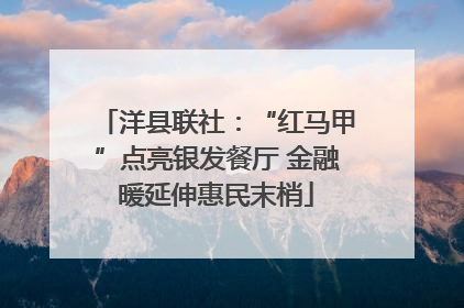 洋县联社：“红马甲”点亮银发餐厅 金融暖延伸惠民末梢