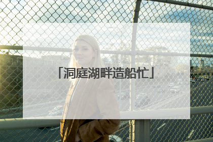 洞庭湖畔造船忙