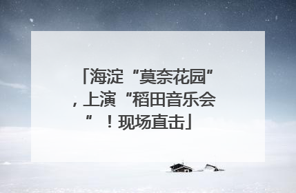 海淀“莫奈花园”，上演“稻田音乐会”！现场直击