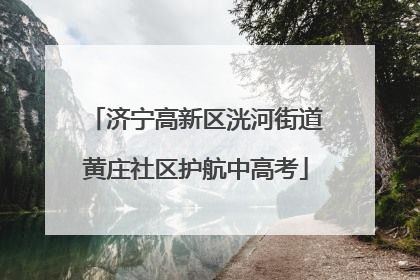 济宁高新区洸河街道黄庄社区护航中高考