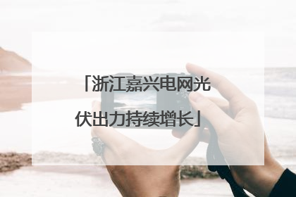 浙江嘉兴电网光伏出力持续增长