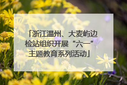 浙江温州、大麦屿边检站组织开展“六一”主题教育系列活动