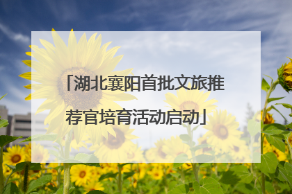 湖北襄阳首批文旅推荐官培育活动启动