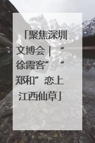 聚焦深圳文博会｜“徐霞客”“郑和”恋上江西仙草