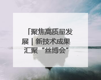 聚焦高质量发展｜新技术成果汇聚“丝博会” 为高质量发展注入新动能