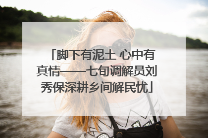脚下有泥土 心中有真情——七旬调解员刘秀保深耕乡间解民忧