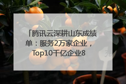 腾讯云深耕山东成绩单：服务2万家企业，Top10千亿企业8家选择腾讯云