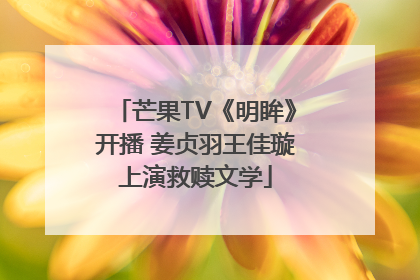 芒果TV《明眸》开播 姜贞羽王佳璇上演救赎文学