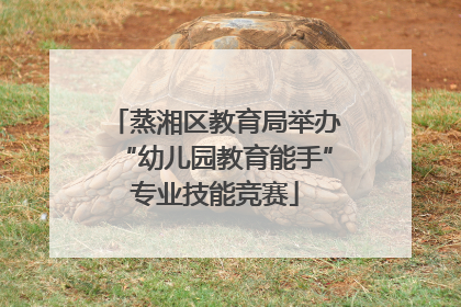 蒸湘区教育局举办“幼儿园教育能手”专业技能竞赛