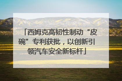 西姆克高韧性制动“皮碗”专利获批，以创新引领汽车安全新标杆