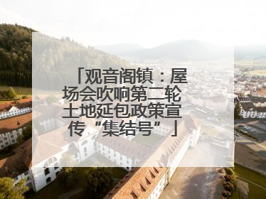 观音阁镇：屋场会吹响第二轮土地延包政策宣传“集结号”