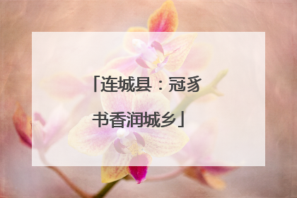 连城县：冠豸书香润城乡