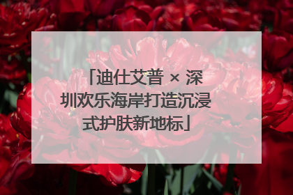 迪仕艾普 × 深圳欢乐海岸打造沉浸式护肤新地标